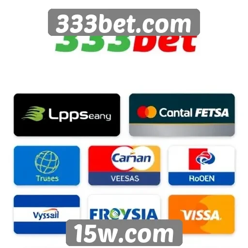 Métodos de pagamento disponíveis no 333bet